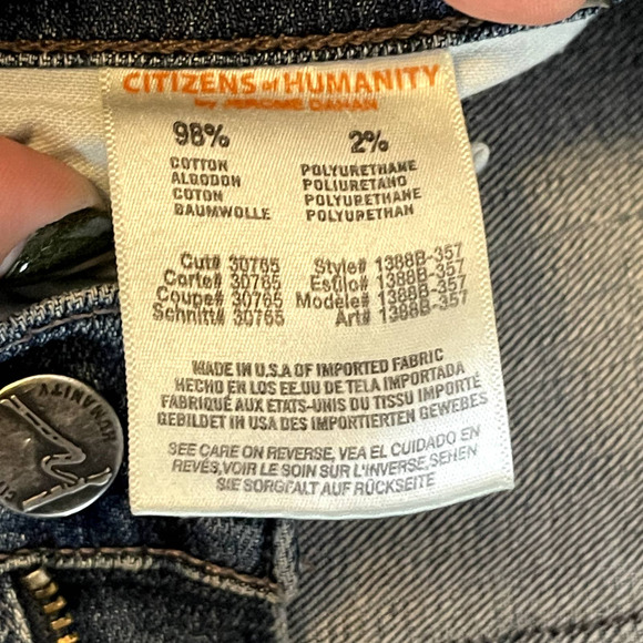 Citizens of Humanity medium rise skinny jeans - size 27 - Picture 9 of 11